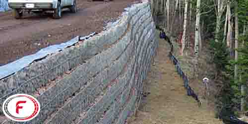 دیوارهای حائل میخکوب شده